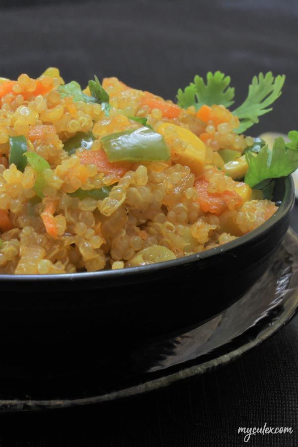 Quinoa stir fry with veggies