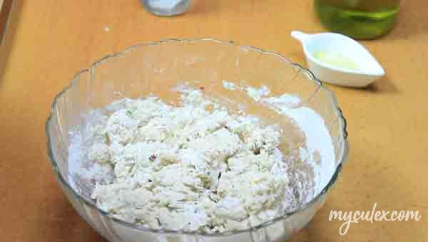 7. Make smooth dough adding more water gradually.