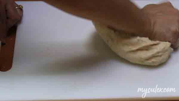 9. Knead till dough is smooth.