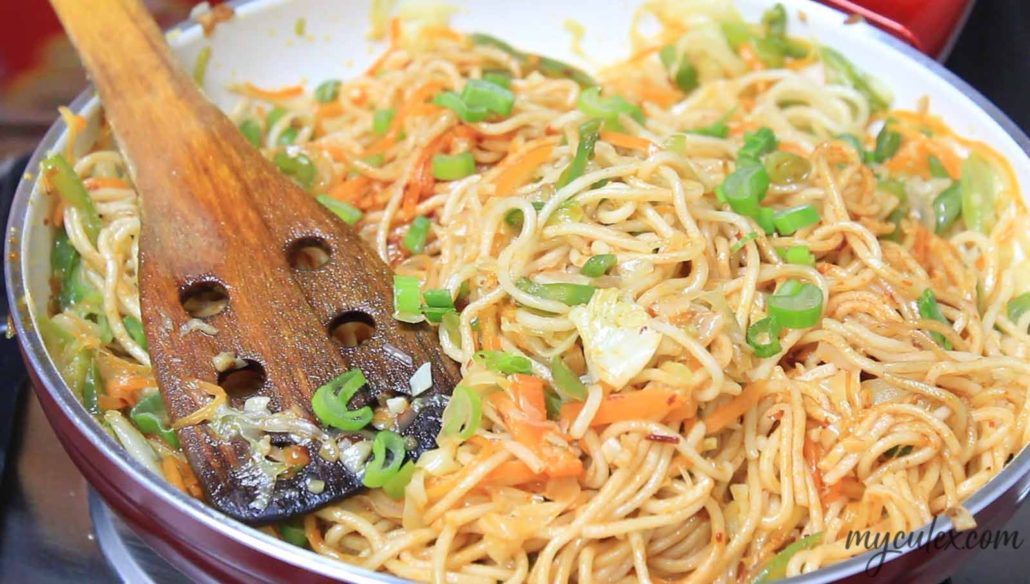 8 veggies for schezwan noodles