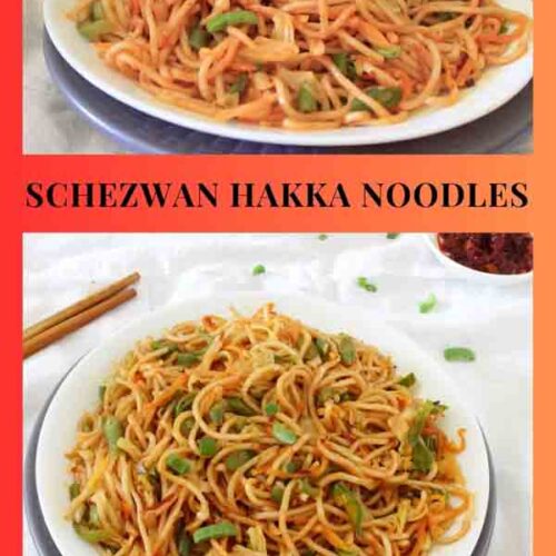 Schezwan Hakka Noodles With Veggies - My Culinary Expressions