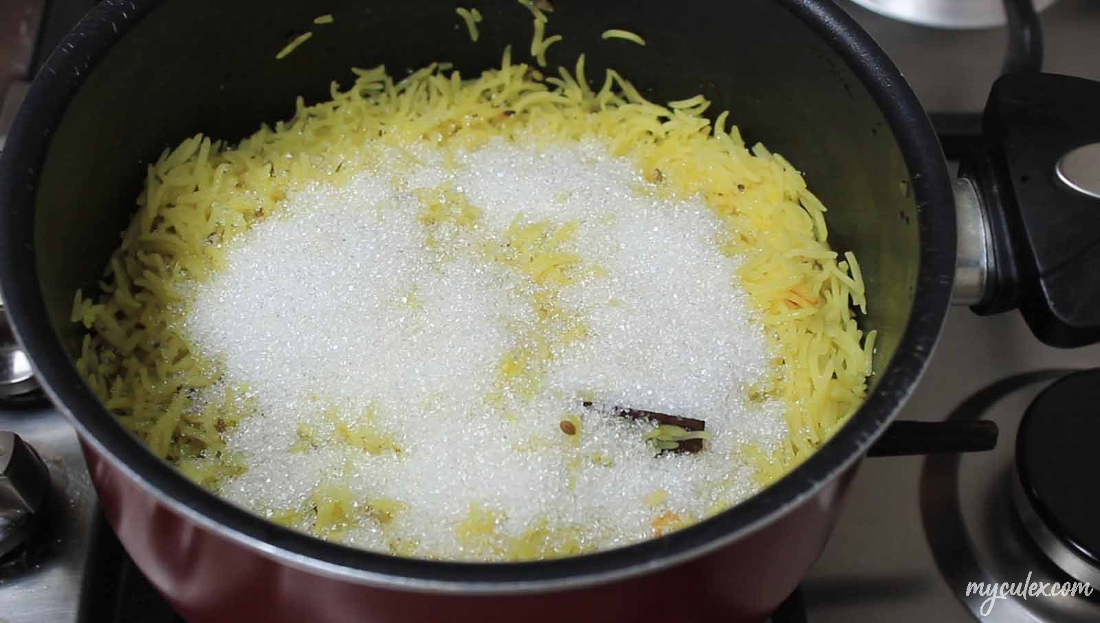 1 Tairi (Tahiri- Tayri -Tehri) | Sindhi Sweet Riceadd sugar