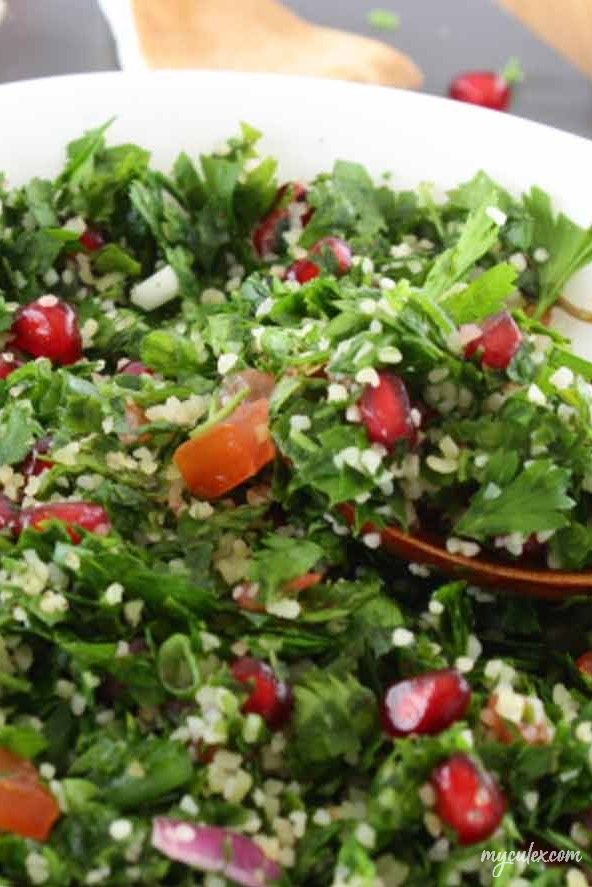 Tabbouleh with Pomegranate Salad | Tabouli Salad Recipe