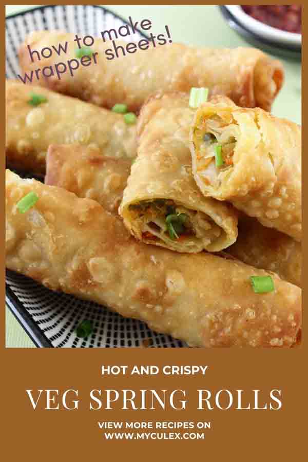 Vegetable Spring Rolls with Homemade Sheets - 2 Ways • My Culinary ...