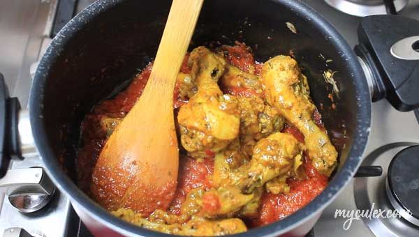 Nigerian chicken curry add  chicken 