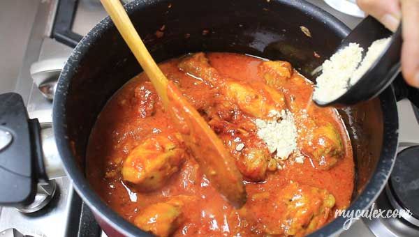Nigerian Chicken curry add chicken 2
