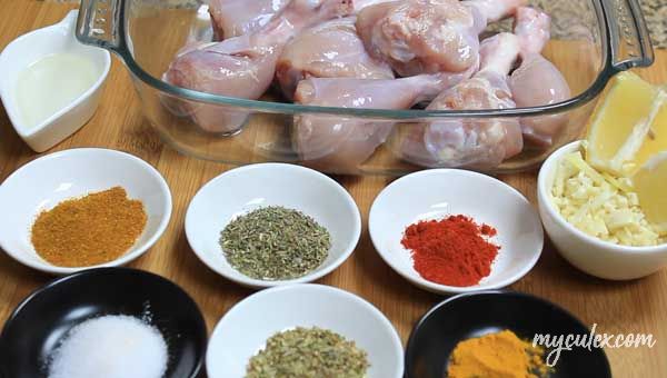 Nigeian Chicken Curry Ingredients
