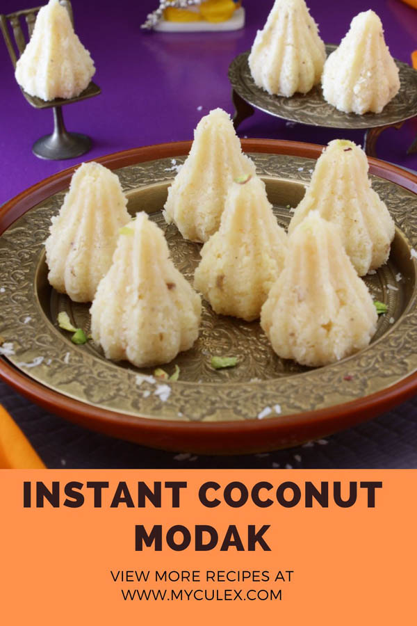 instant coconut modak pin