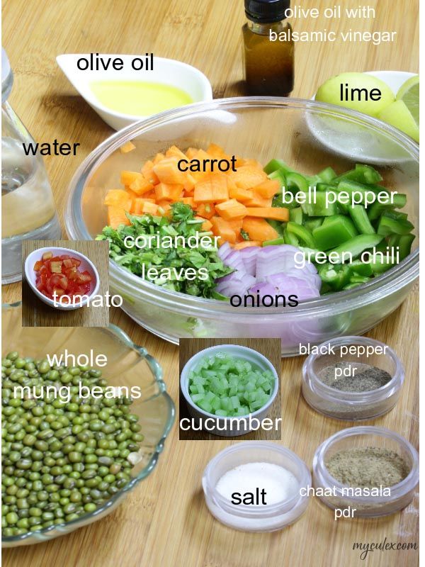 moong sprouts ingredients