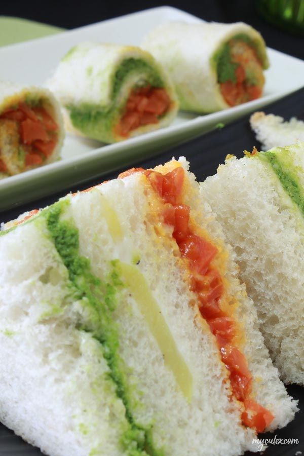 Tri Color Sandwich Recipe