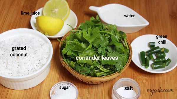 cilantro chutney ingredients