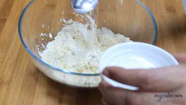 Make dough using water