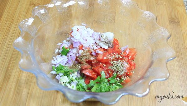 add all ingredients in a salad bowl