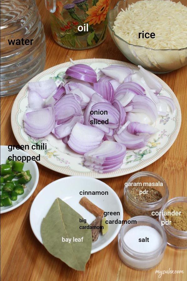 bhuga chawal ingredients