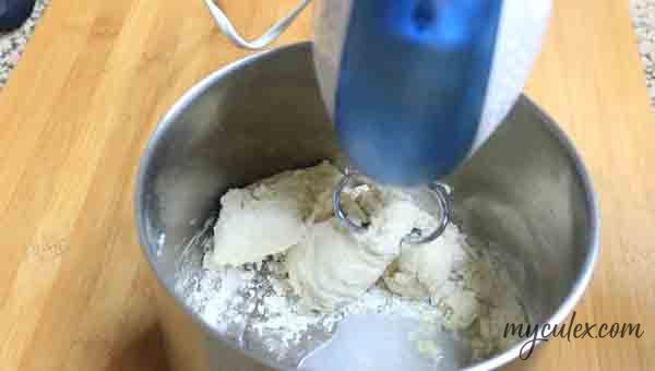 Pull apart bread. Add some more water to make dough