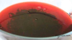 5. Color of Karkade after steeping