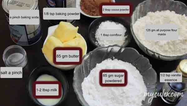 Chocolate dough ingredients