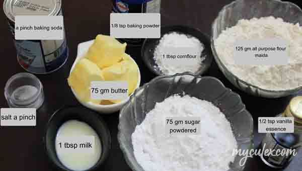 Vanilla Dough Ingredients