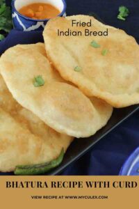 Bhatura recipe with curd Pin for later