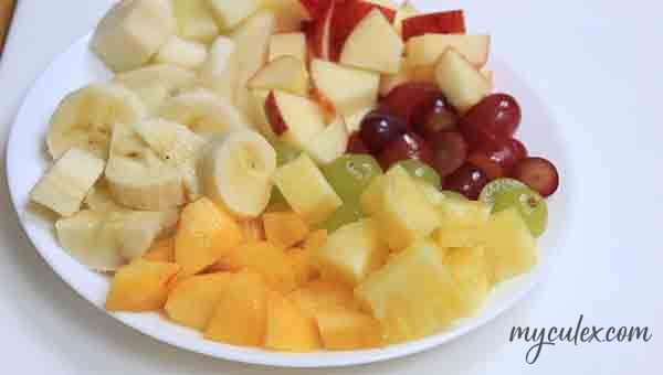 4. Chopped fruits