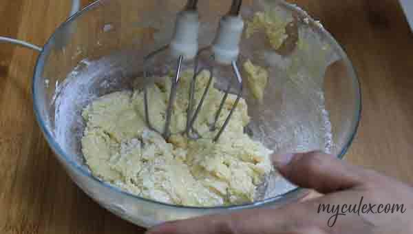 5. Mix the wet and dry ingredients