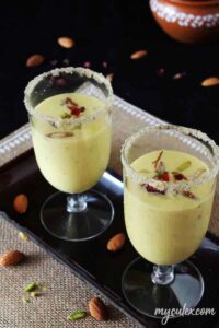 Badam (Almond) Shake - with Dairy Milk
