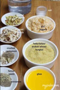 Gur Daliya / Fada Lapsi Ingredients