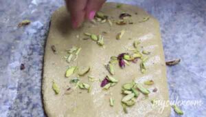 7. Sprinkle pistachios.
