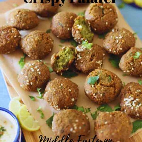 Middle Eastern Crispy Falafel Recipe Homemade Vegan Falafel • My Culinary Expressions 4354