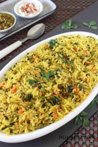 Fresh Methi Pulao | Fenugreek Leaves Rice | Methi Rice • My Culinary ...