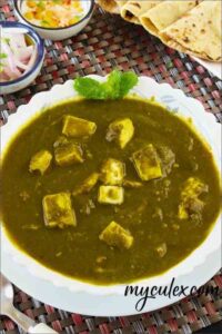  Palak paneer side view 