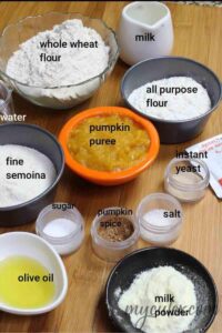 pumpkin bun ingredients