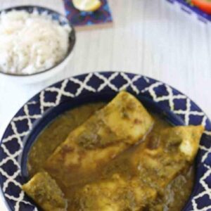 Fish in green masala