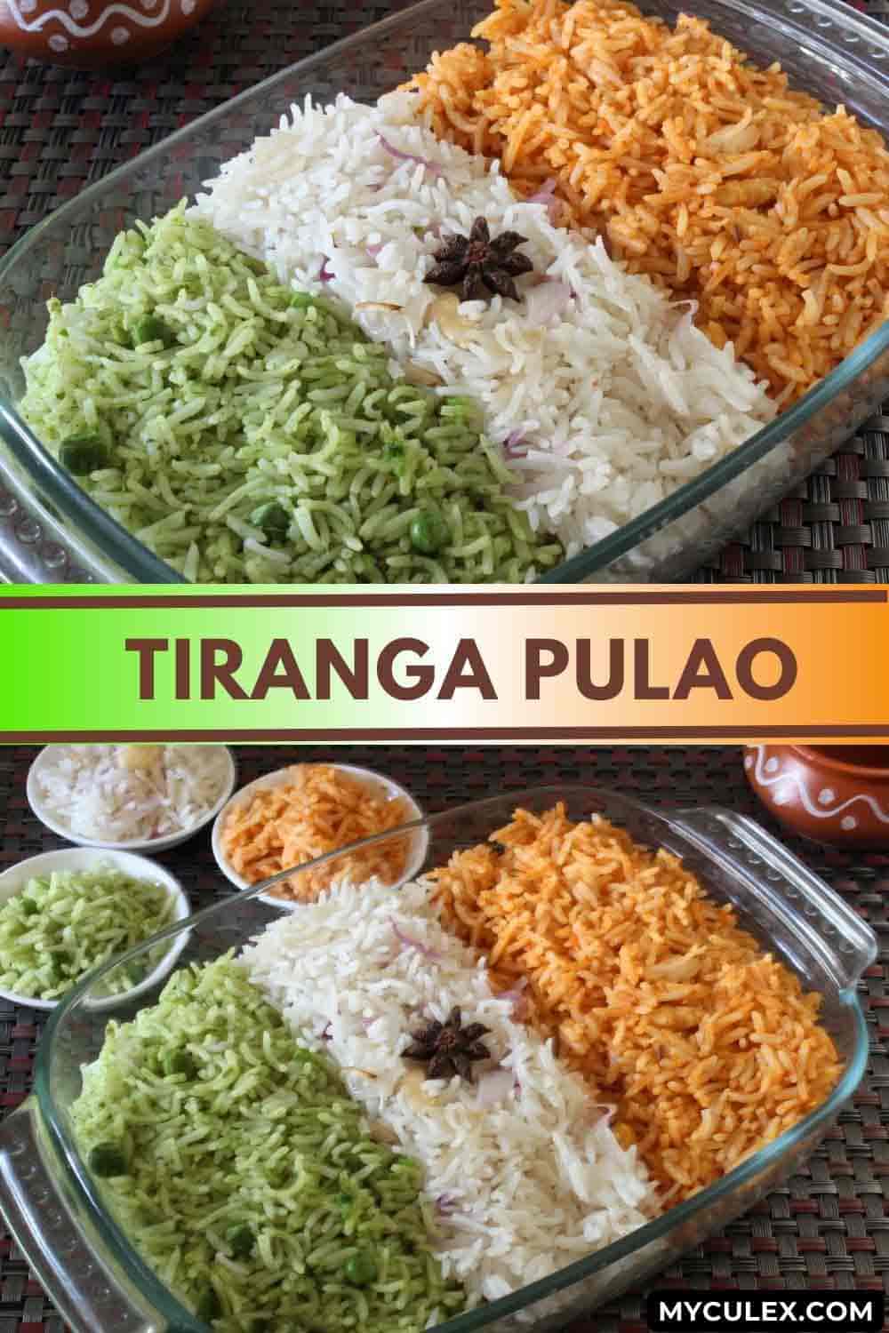 Tiranga Pulao recipe | Three color Pulao | Tri Color Rice • My Culinary ...